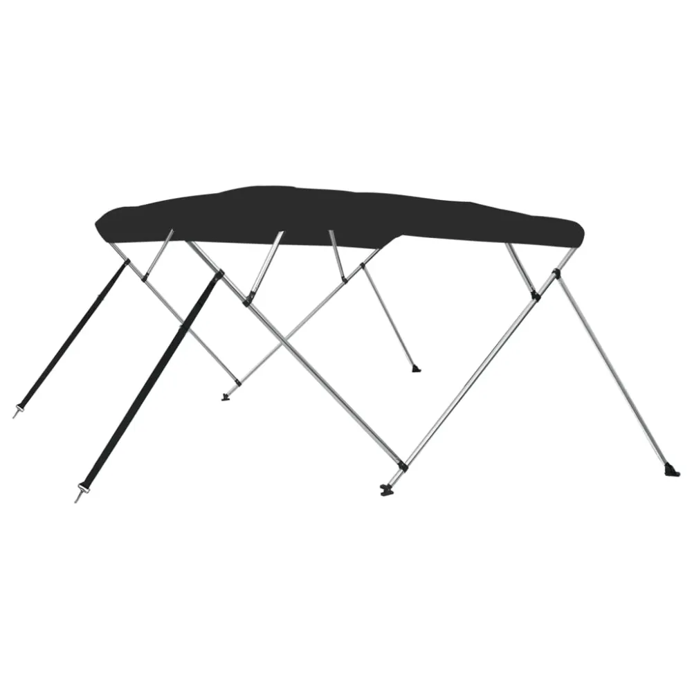vidaXL fekete négyágú bimini tető 243 x 196 x 137 cm