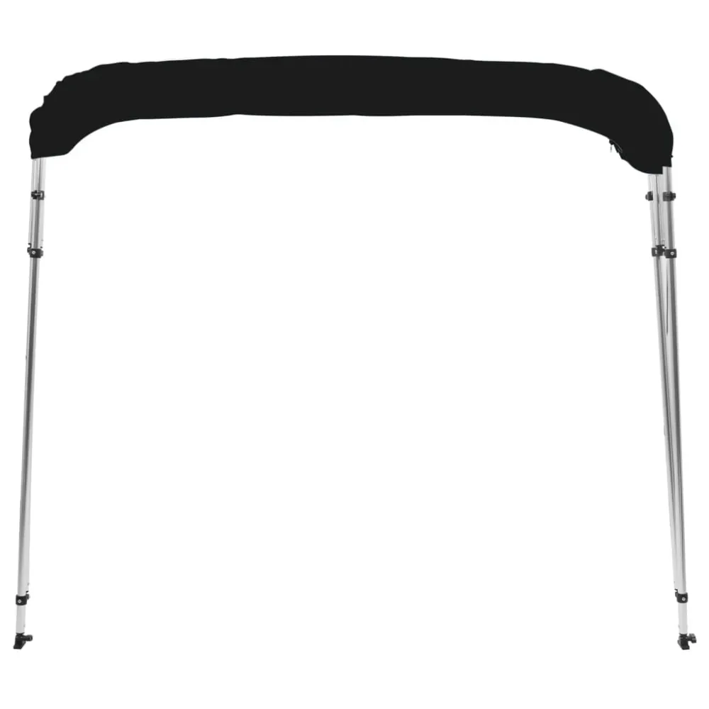 vidaXL fekete négyágú bimini tető 243 x 196 x 137 cm
