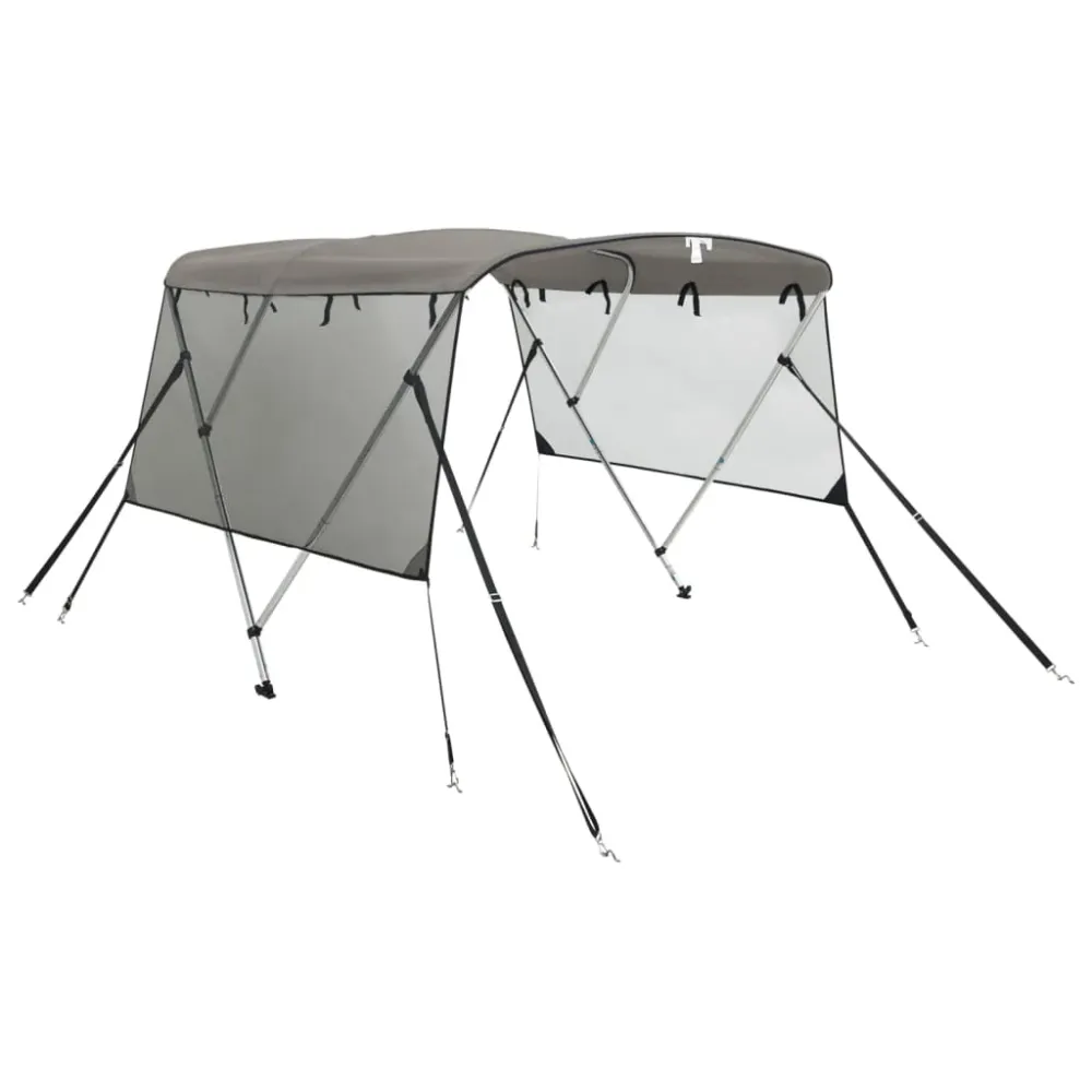 vidaXL háromágú bimini tető hálós oldalfalakkal 183x(137-152)x137 cm