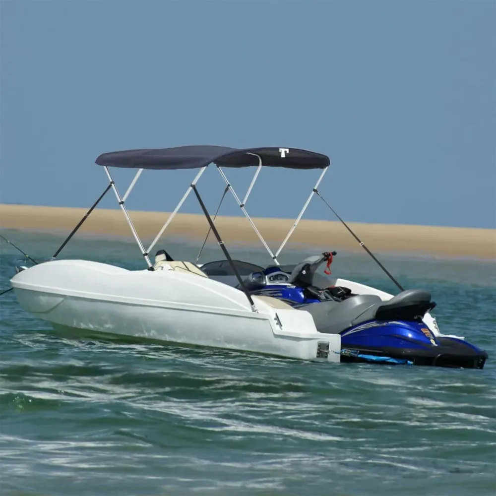 vidaXL háromágú bimini tető hálós oldalfalakkal 183x(154-167)x137 cm