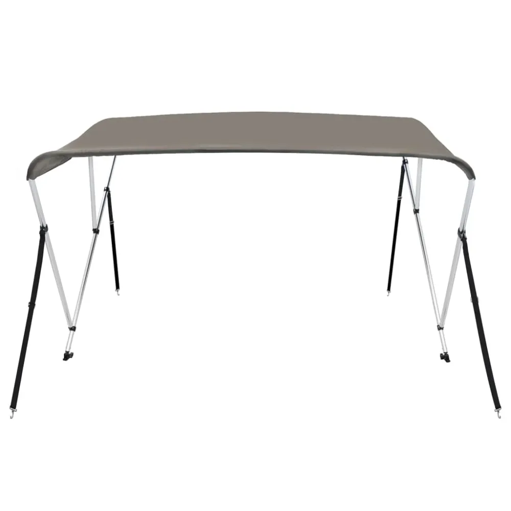 vidaXL szürke háromágú bimini tető 183 x 180 x 137 cm