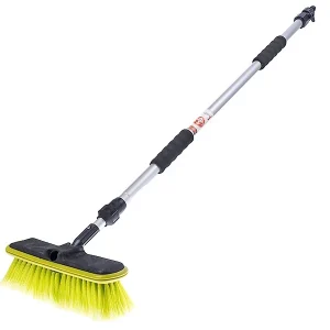 25 cm / 10" vízátfolyású kefe 95 - 165 cm-es teleszkópos nyéllel és szeleppel.