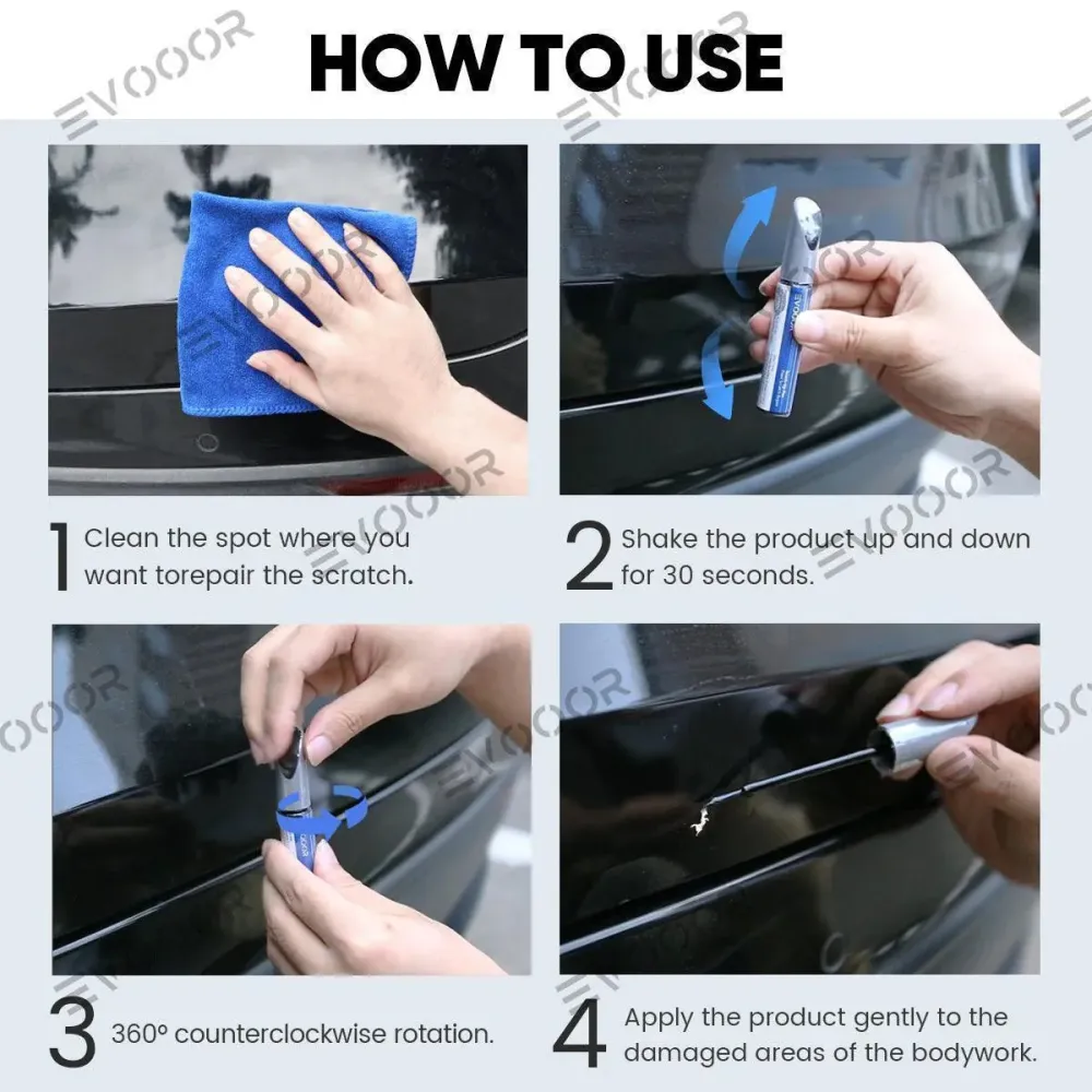 Model 3/Y/S/X Color Paint Repair Pen Tesla- OEM Eredeti Touch Up Paint Toll