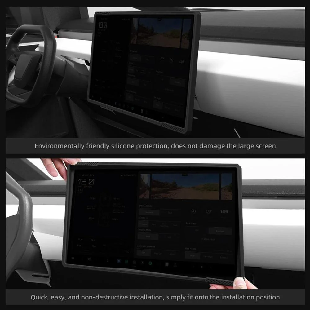 Szilikon képernyővédő keret Tesla Cybertruckhoz