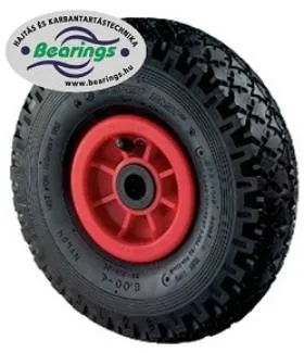 Alapkerék 260 D15.266 tömlős fekete keresztbordás terhelhető: 120kg (BS)