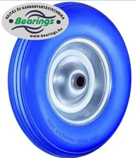 Alapkerék 400 C91.400 kék PU defektmentes terhelhető: 200kg (BS)