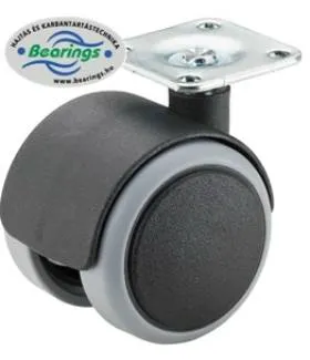 Bútorgörgő F76.040.PL forgó fekete szürke terhelhető: 30kg (BS)