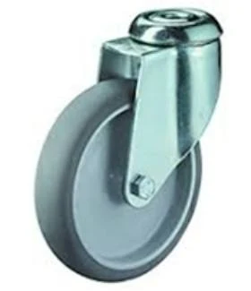 Hátfuratos kerék 100 C101.A80.100 forgó villa, szürke, terhelhető: 80 kg (BS)