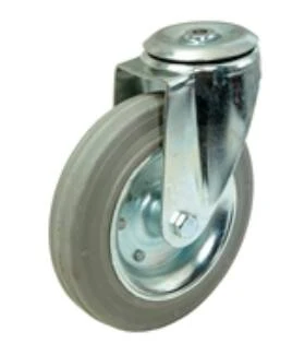 Hátfuratos kerék 100 L101.B56.100 forgó villa szürke terhelhető: 70kg (BS)