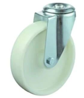 Hátfuratos kerék 200 L121.B10.200 forgó villa fehér terhelhető: 250kg (BS)