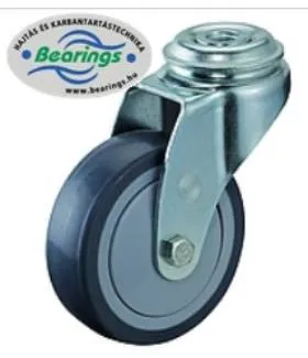 Hátfuratos kerék 50 A301.A85.050 forgó villa szürke terhelhető: 50kg (BS)