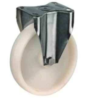 Talpas kerék 100 H110.A90.100 inox PA fehér fixvillás terhelhető: 130kg (BS)