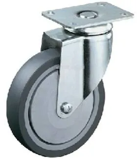 Talpas kerék 125 C100.A85.125 forgó villa szürke terhelhető: 100kg (BS)