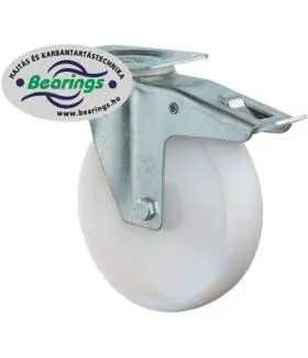Talpas kerék 125 LB500.B10.126 forgóvillás PA fehér terhelhető: 300kg (BS)