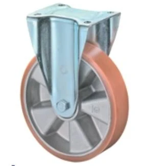 Talpas kerék 125 N110.B90.129 fix villa barna PU terhelhető: 450kg (BS)
