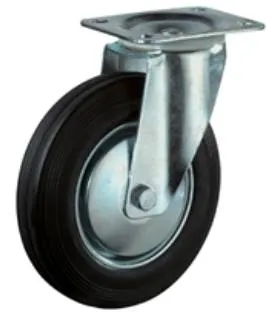 Talpas kerék 200 L400.B55.201 forgó villa fekete terhelhető: 205kg (BS)