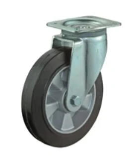 Talpas kerék 200 L600.B80.200 forgó villás fekete terhelhető: 450kg (BS)