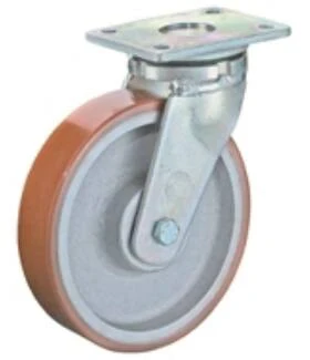 Talpas kerék 300 RR100.C10.300 forgó villa barna PU terhelhető: 2000kg ( (BS)
