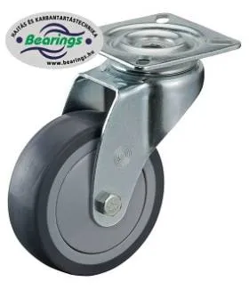 Talpas kerék 75 A300.A85.075 forgó villa szürke terhelhető: 60kg (BS)