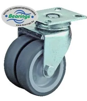 Talpas kerék 75 B100.A85.075 forgó csapágyas szürke terhelhető: 80kg (BS)