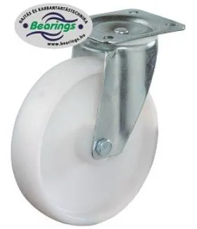 Talpas kerék 80 L400.B10.080 forgó villa fehér PA terhelhető: 125kg (BS)