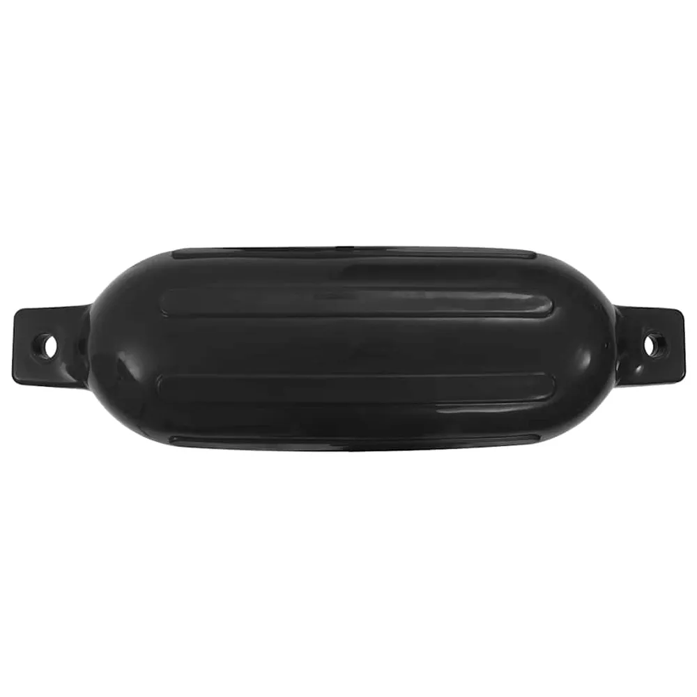 vidaXL 4 darab fekete PVC csónak lökhárító 58,5 x 16,5 cm