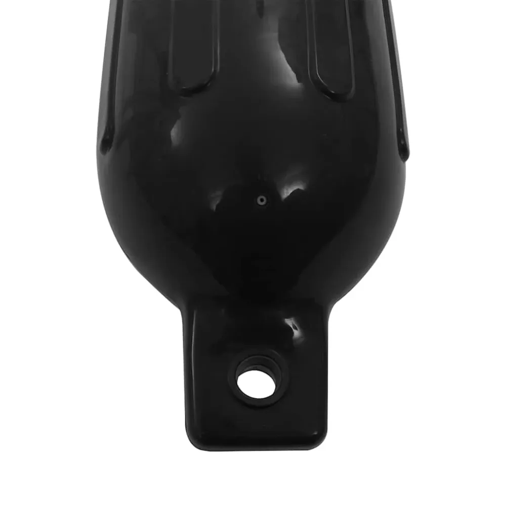vidaXL 4 darab fekete PVC csónak lökhárító 58,5 x 16,5 cm
