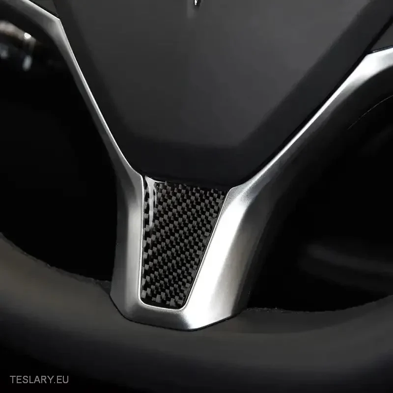 Tesla S/X szénszál kormánykerék díszítés