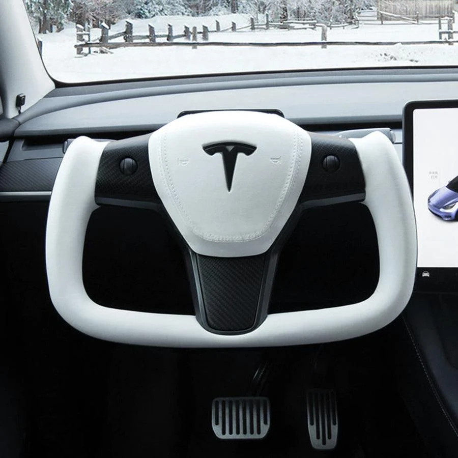 Tesla Model 3/Y Yoke stílusú szénszálas kormánykerék