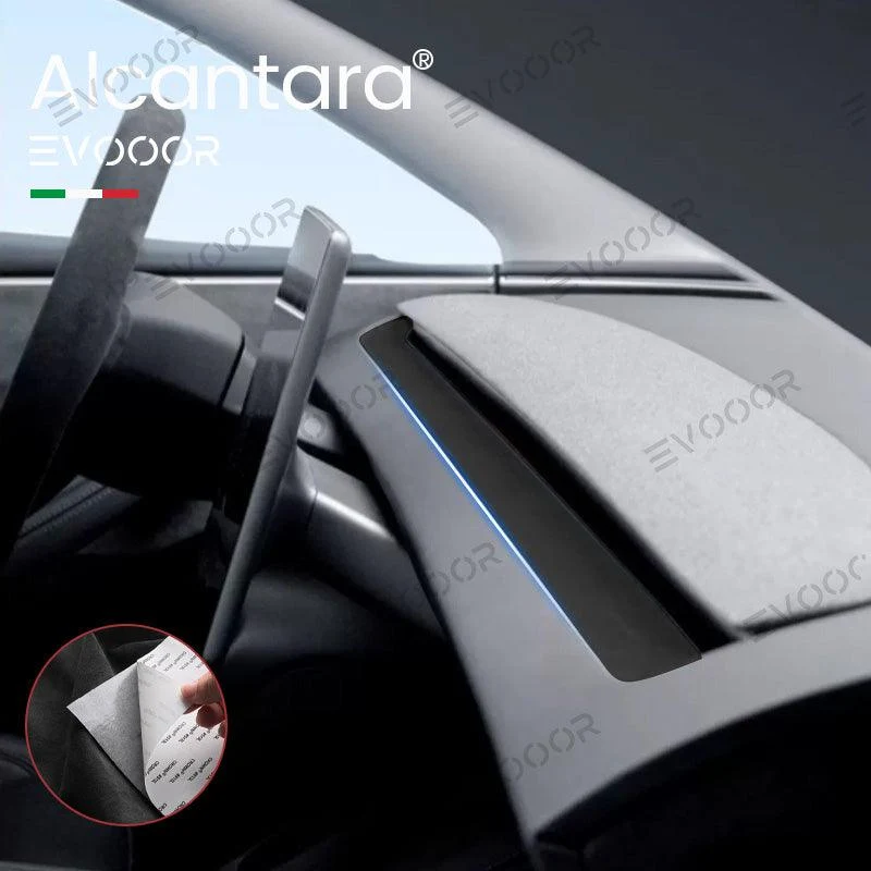 2024+ Model 3 Highland Alcantara műszerfal légkivezető burkolat matrica Tesla