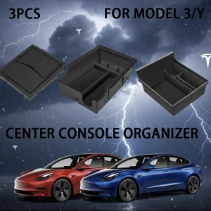 3dbs középső konzol szervező tálca megfelelő Tesla modellhez 3/y kartámasz rejtett köbös fiók tároló doboz belső kiegészítők