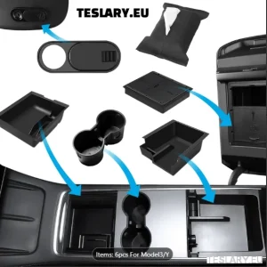 Tesla Model 3/Y kiegészítők 6 darab szervező csomag 6-1 készlet