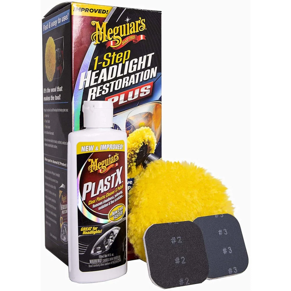 One Step Fényszóró-helyreállító Plus Kit Meguiar's
