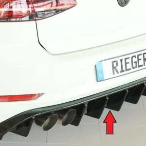 Rieger Diffúzor VW Golf MK7.5 R 2017+ - Magasfényű Fekete