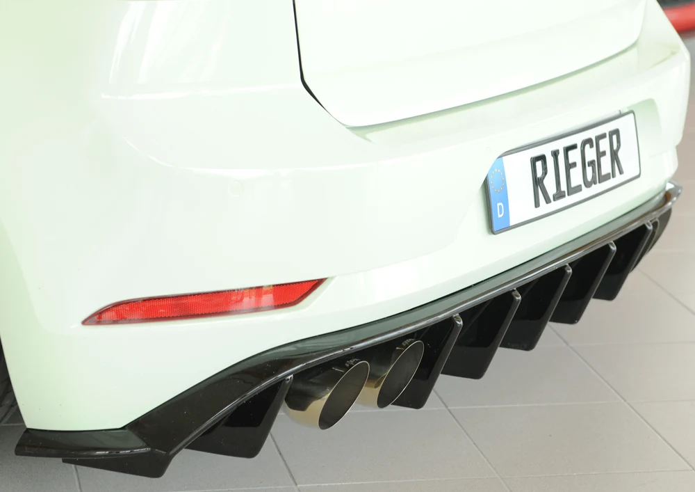 Rieger Diffúzor VW Golf MK7.5 R 2017+ - Magasfényű Fekete