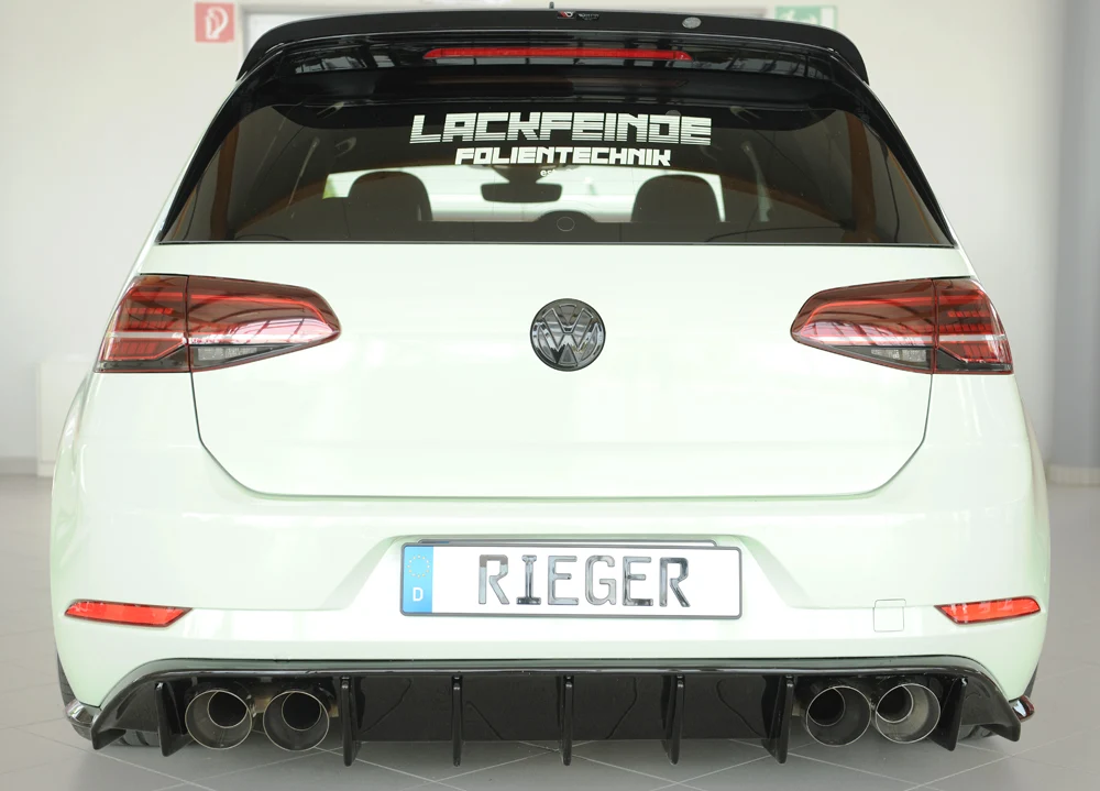 Rieger Diffúzor VW Golf MK7.5 R 2017+ - Magasfényű Fekete