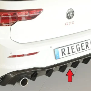 Rieger Diffúzor VW Golf MK8 GTI 2020+ - Magasfényű Fekete