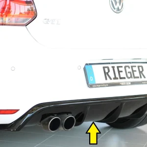 Rieger Diffúzor VW Polo GTI 2010/2014 - Magasfényű Fekete