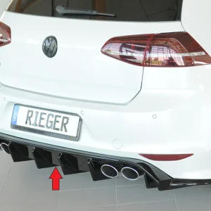 Rieger Diffúzor Volkswagen Golf MK7 R / R-Line - Magasfényű Fekete