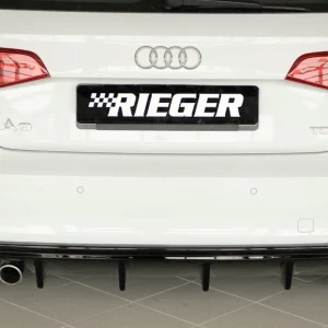 Rieger hátsó diffúzor betét Audi A3 8V Sportback - Magasfényű fekete
