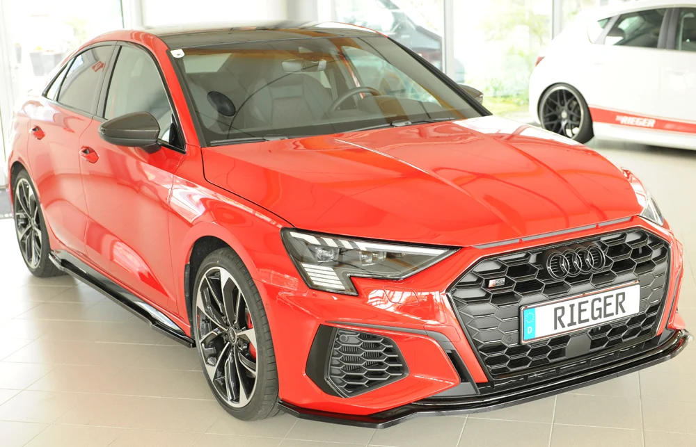 Rieger Oldalsó Szoknyák Audi S3, A3 S-Line 8Y 2020+ - Magasfényű Fekete