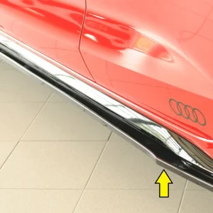 Rieger Oldalsó Szoknyák Audi S3, A3 S-Line 8Y 2024+ - Magasfényű Fekete