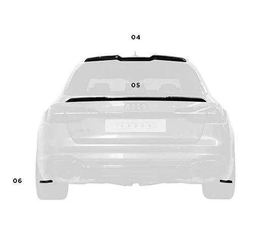 Urban Automotive karbon diffúzor oldalsó küszöb Audi RS4 B9.5