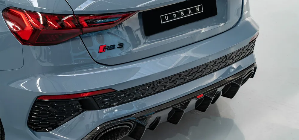 Urban Automotive szénszálas diffúzor Audi RS3 8Y Hatchbackhez