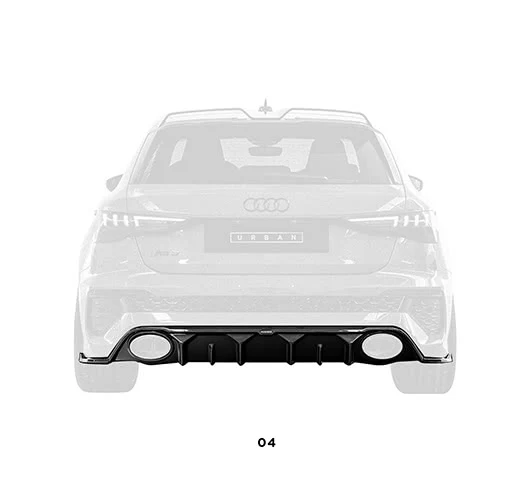Urban Automotive szénszálas diffúzor Audi RS3 8Y Hatchbackhez