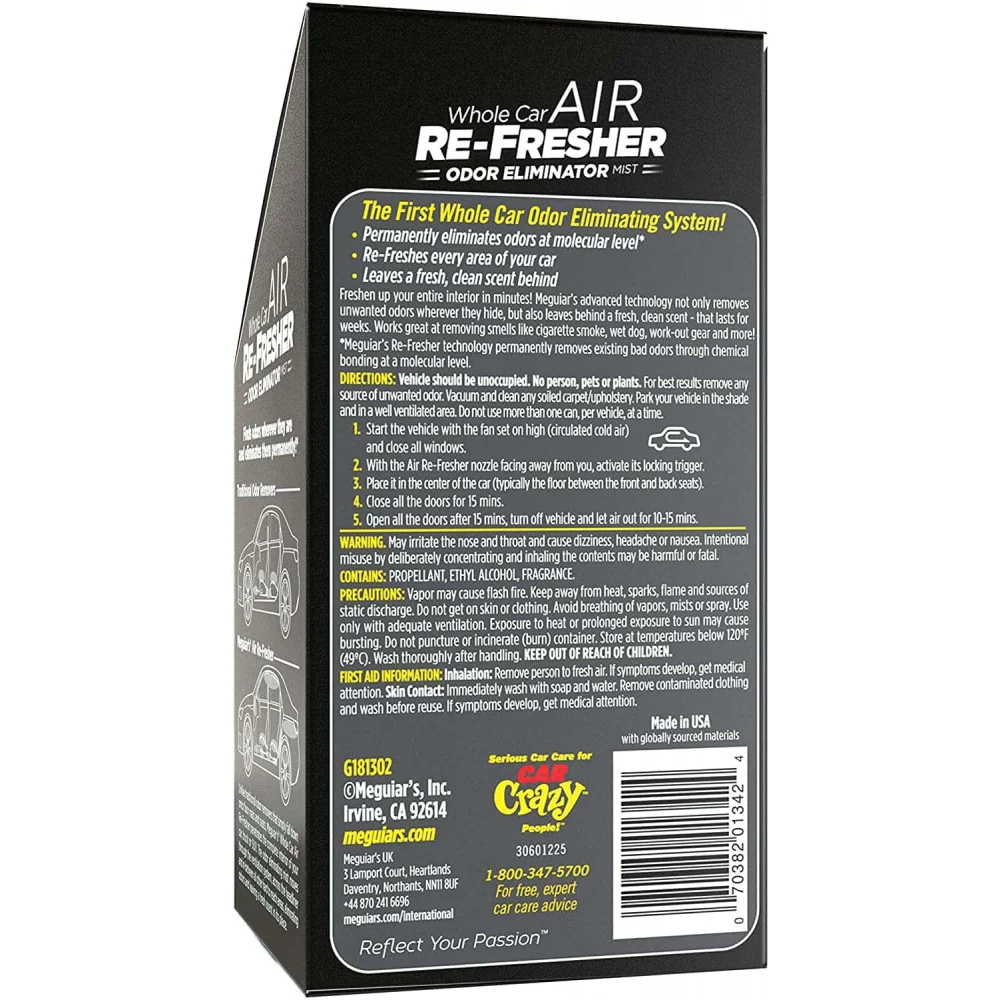 Air Re-Fresher szagtalanító Meguiars fekete króm illat