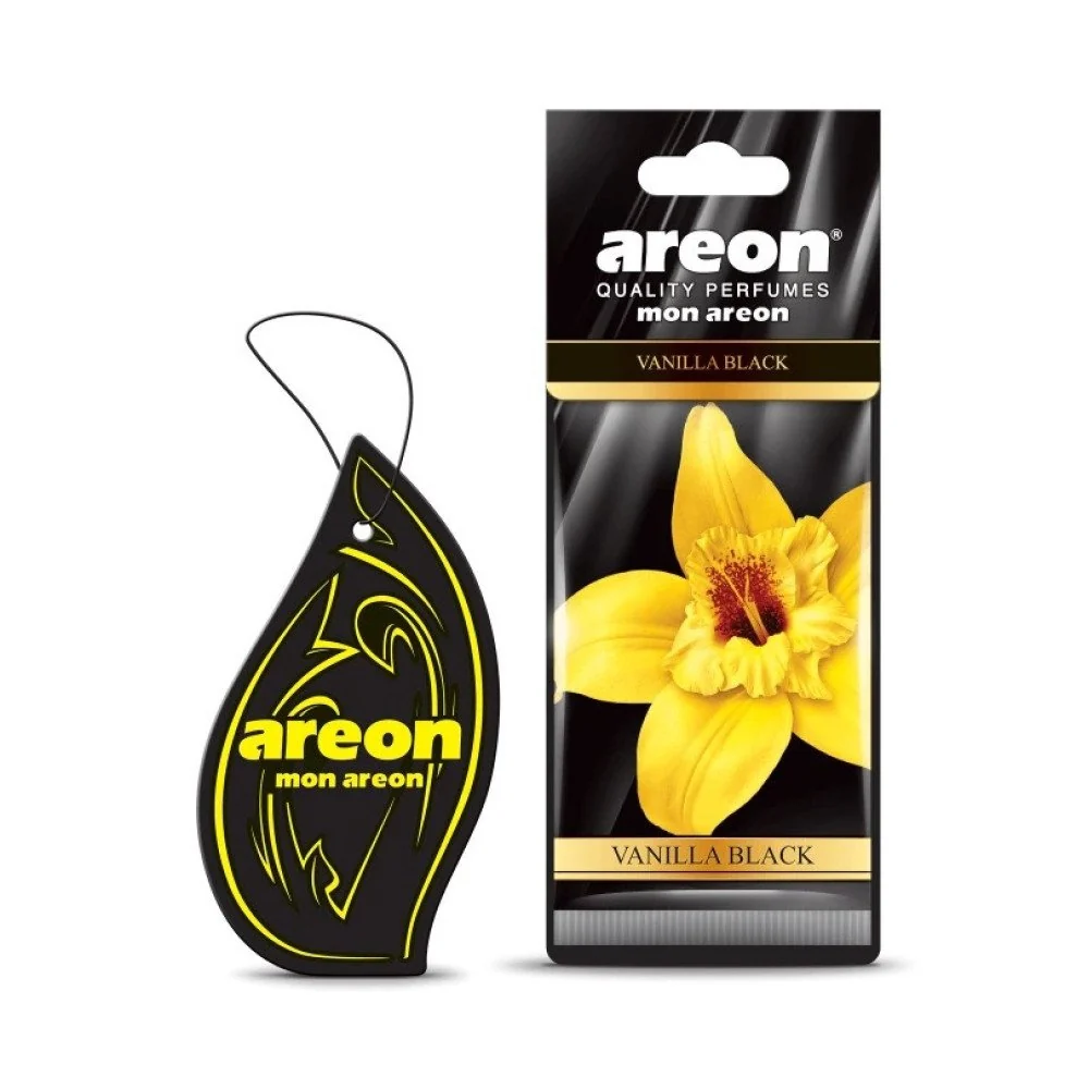 Autós légfrissítő Areon Mon Areon, Vanília Fekete