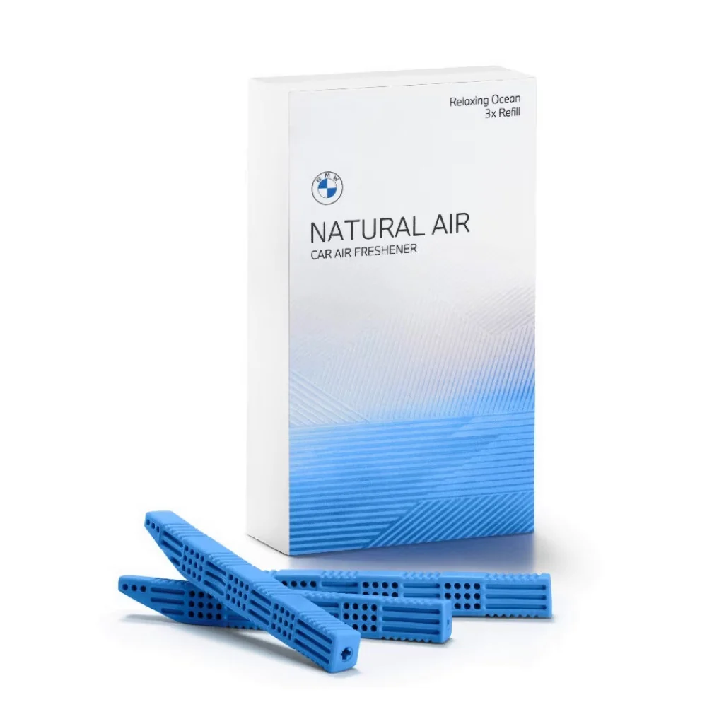 Autós légfrissítő utántöltő BMW Natural Air Relaxing Ocean, 3 db