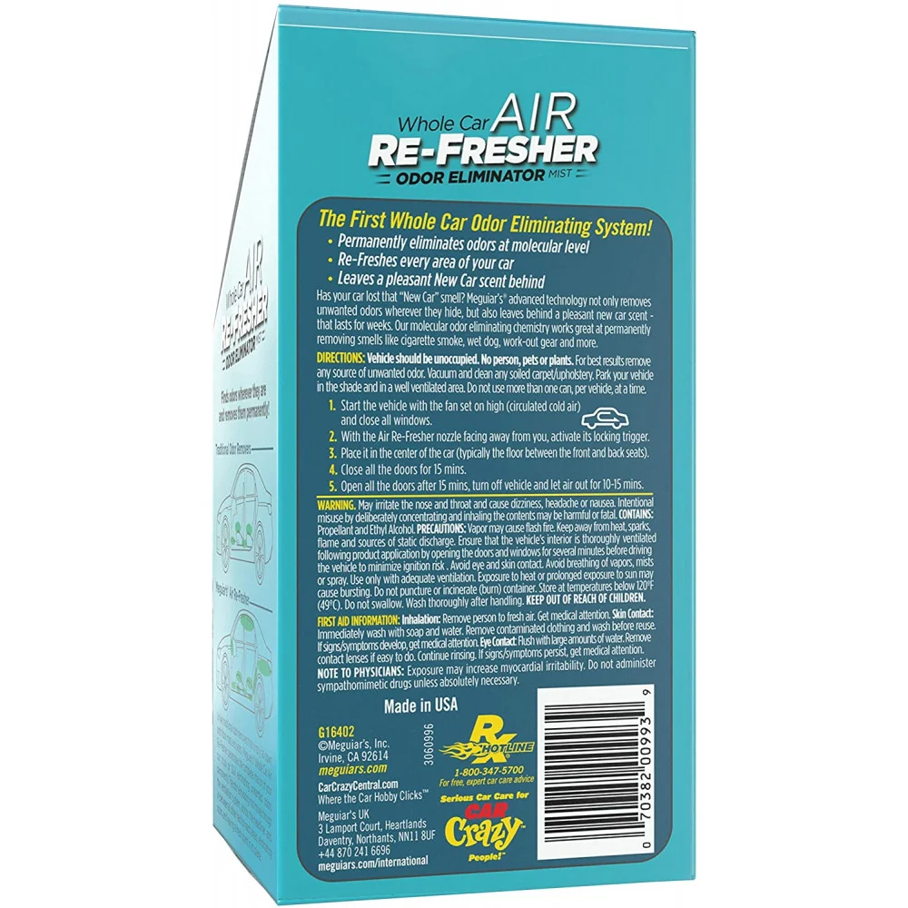 Szagtalanító Meguiar's Air Re-Fresher új autóillat, 57g