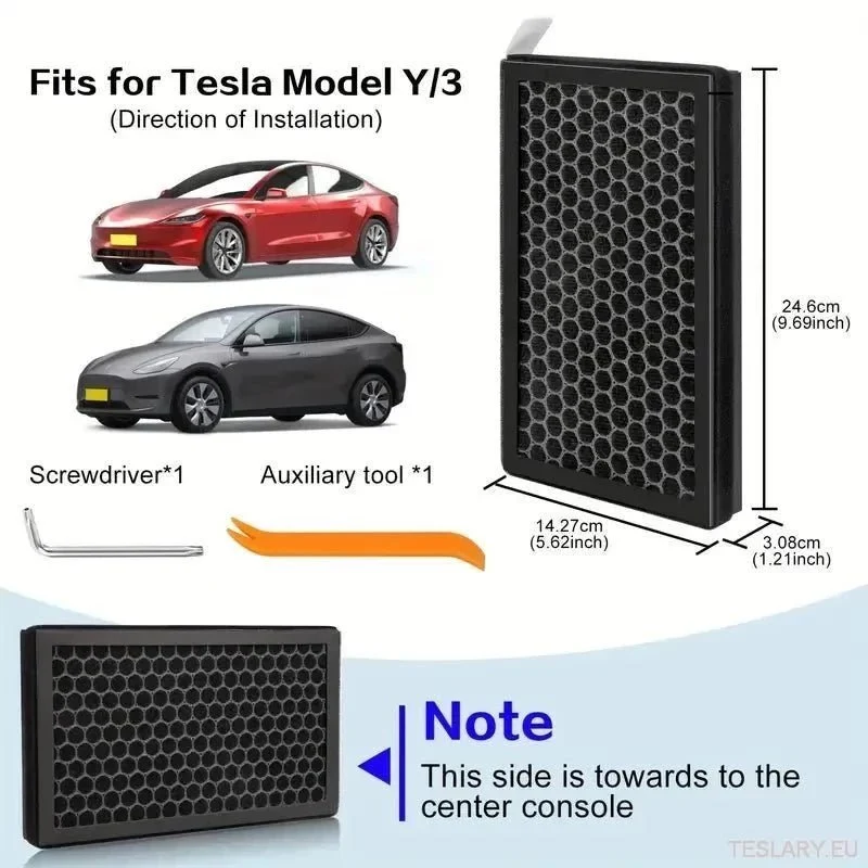 Tesla Model 3/Y utas légszűrőcsere -készlet (mindkét szűrő)
